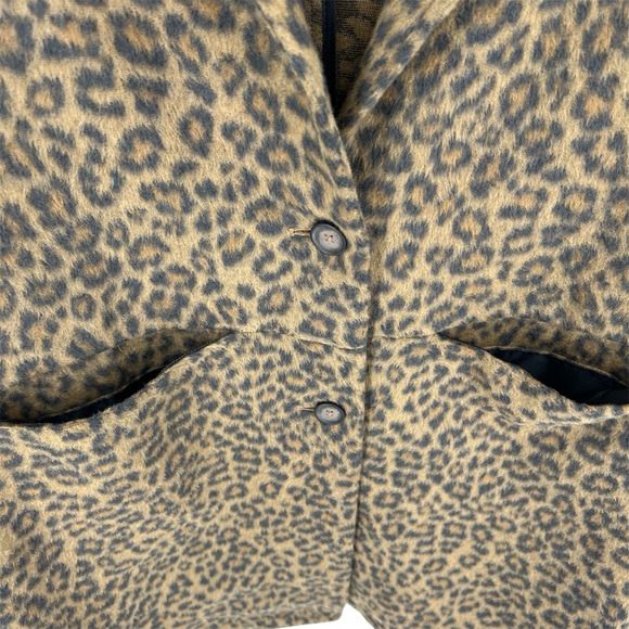 NWT Old Navy Long-Line Cardigan Coat in Brown Leopard Womens Plus Size 3X NEW - Picture 6 of 11